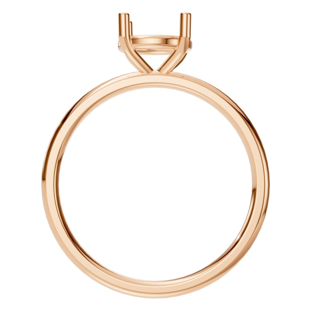 RI-1979 Rose Gold Ring UNSET - Top View