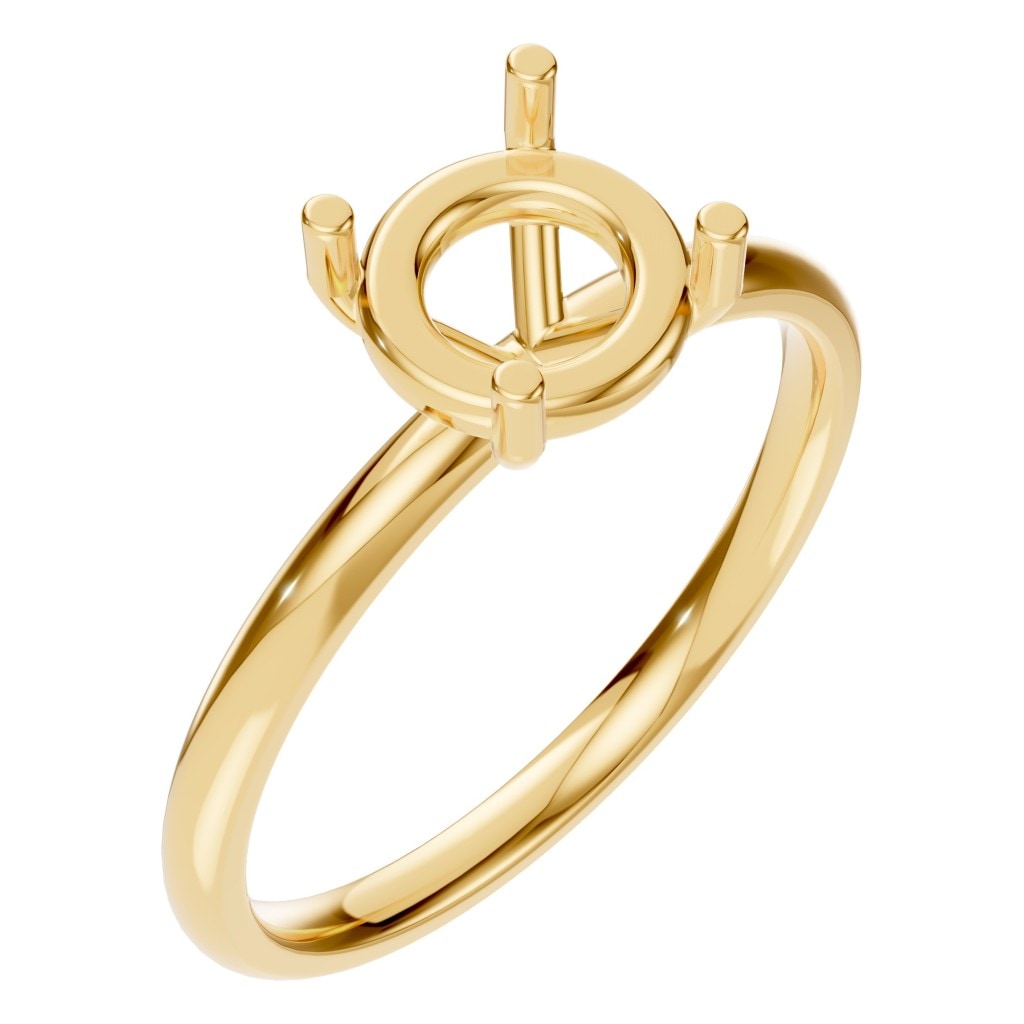 RI-1979 Yellow Gold Ring UNSET - Main View