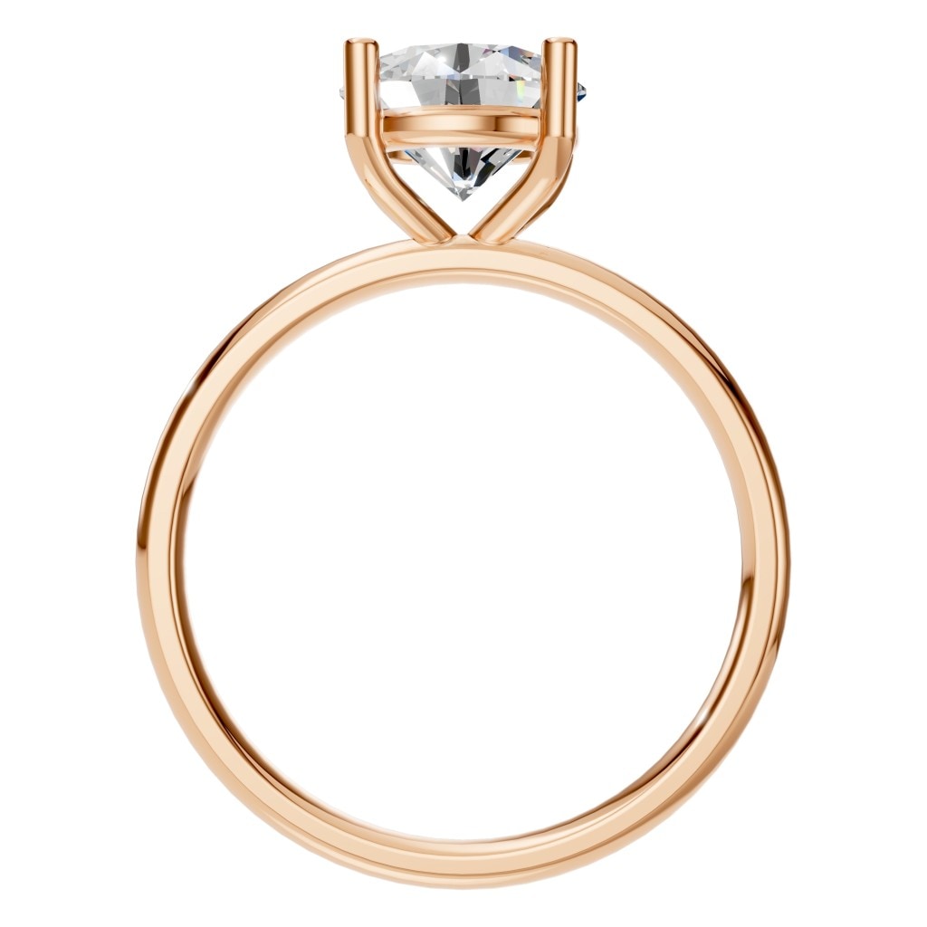 RI-1979 Rose Gold Ring SET - Top View
