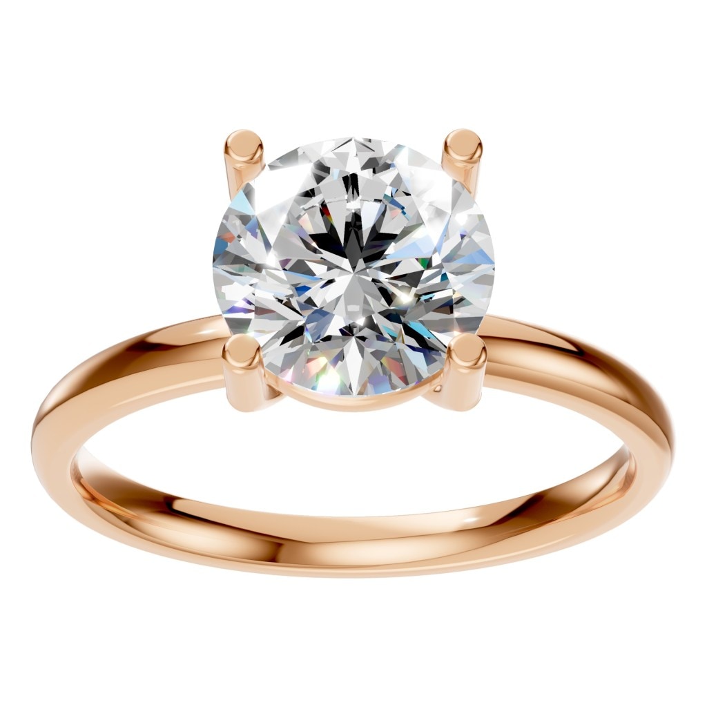 RI-1979 Rose Gold Ring SET - Front View