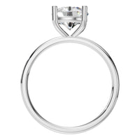 RI-1979 White Gold Ring SET - Top View