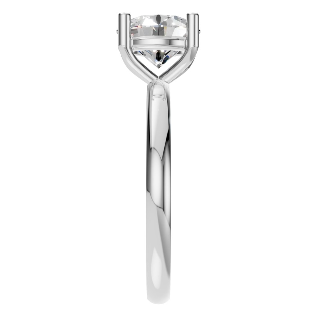 RI-1979 White Gold Ring SET - Side View