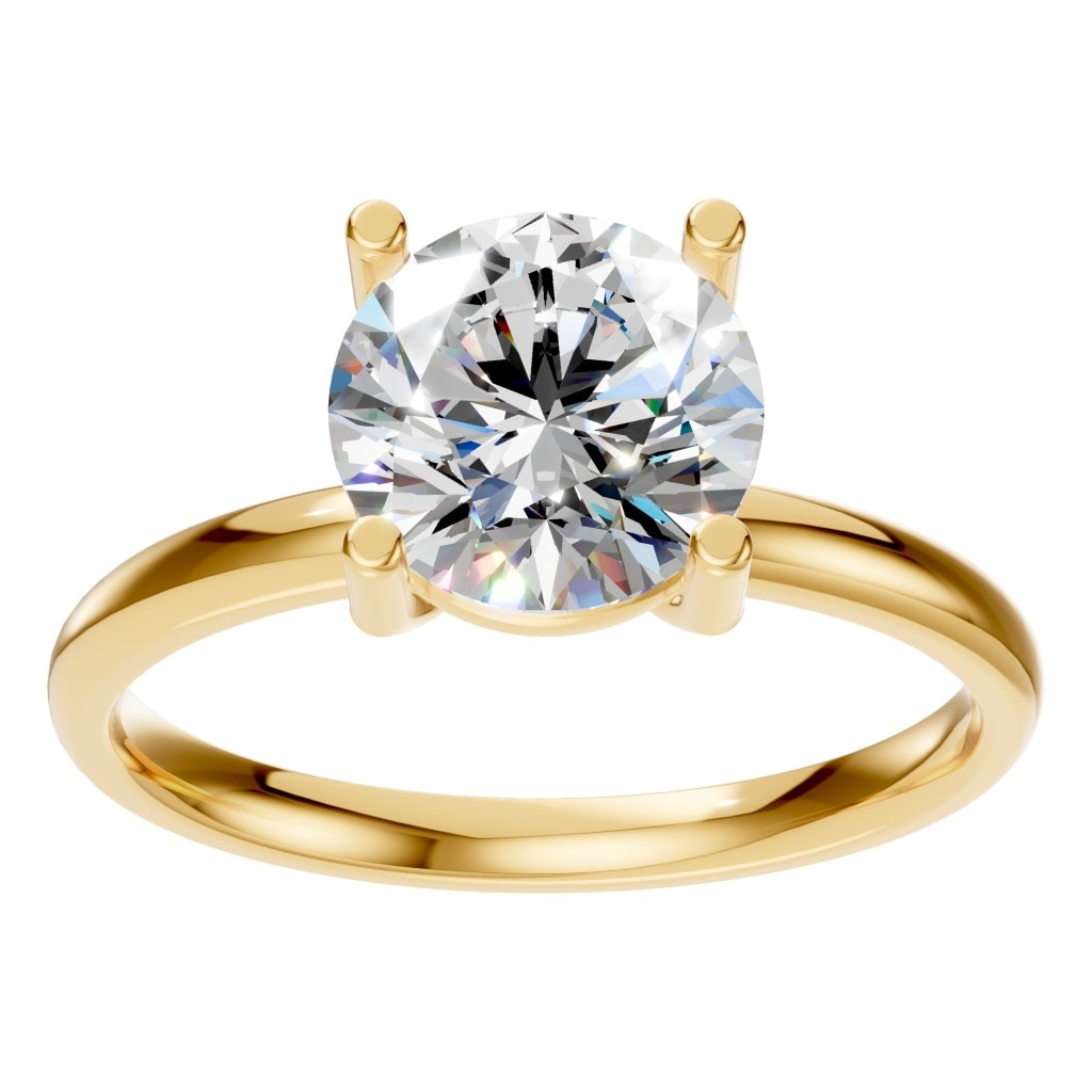 RI-1979 Yellow Gold Ring SET - Front View