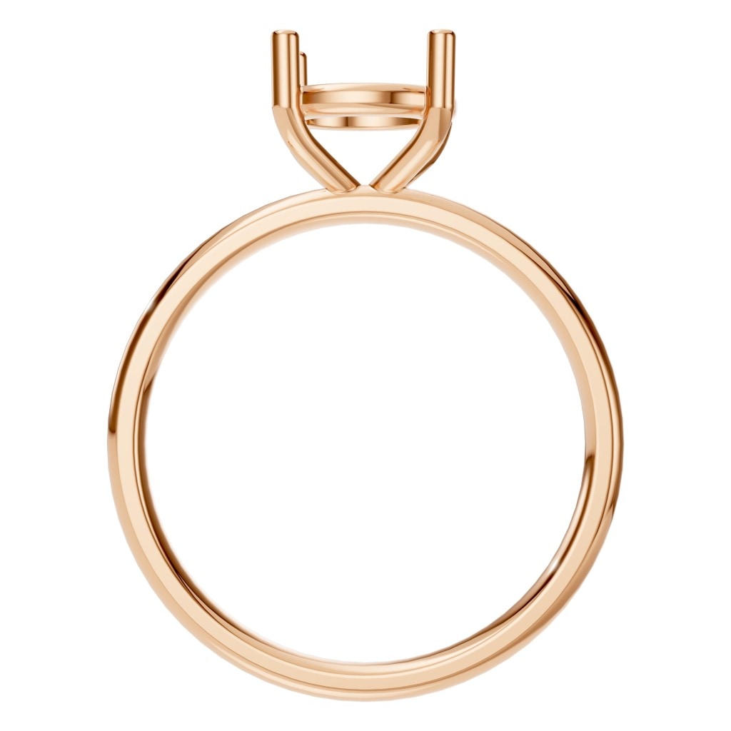 RI-1979 Rose Gold Ring UNSET - Top View