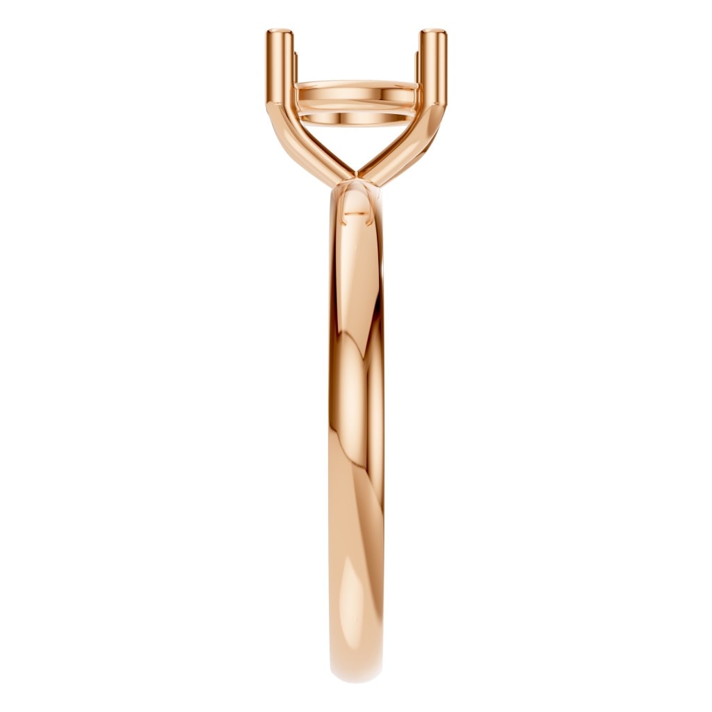 RI-1979 Rose Gold Ring UNSET - Side View