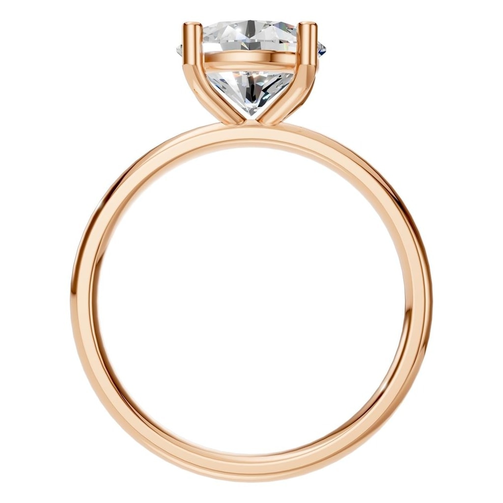 RI-1979 Rose Gold Ring SET - Top View