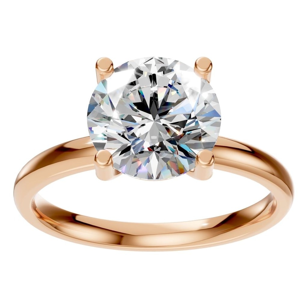 RI-1979 Rose Gold Ring SET - Front View