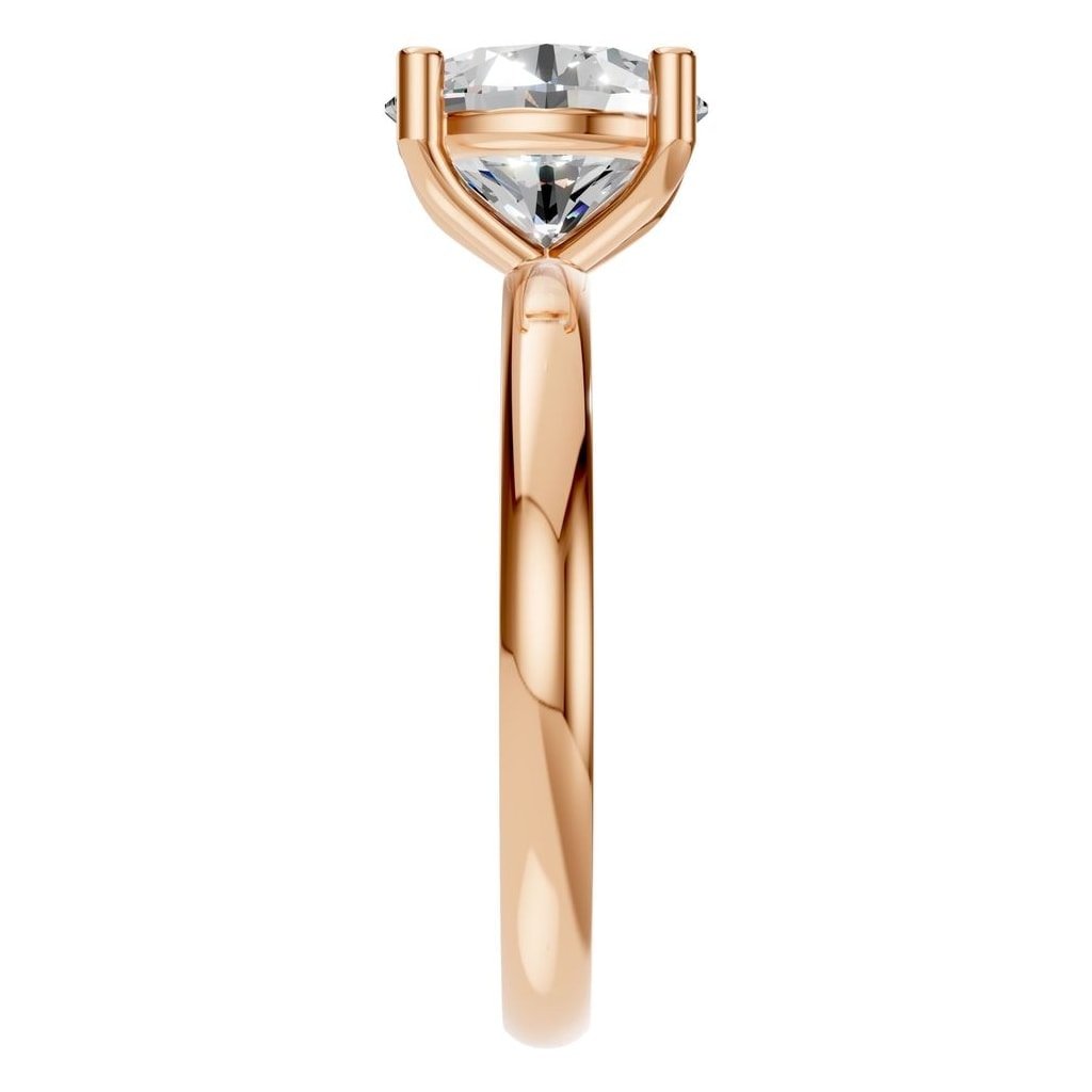 RI-1979 Rose Gold Ring SET - Side View