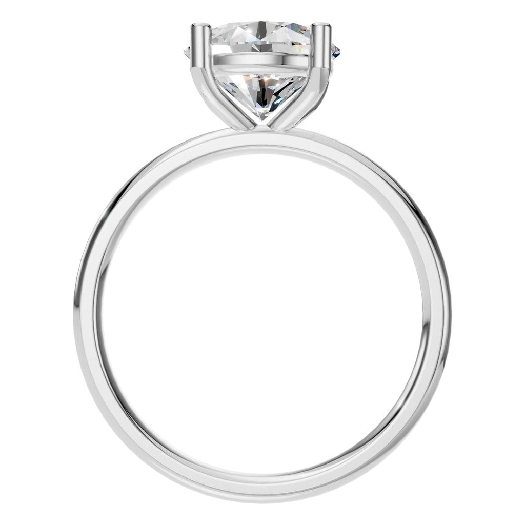 RI-1979 White Gold Ring SET - Top View