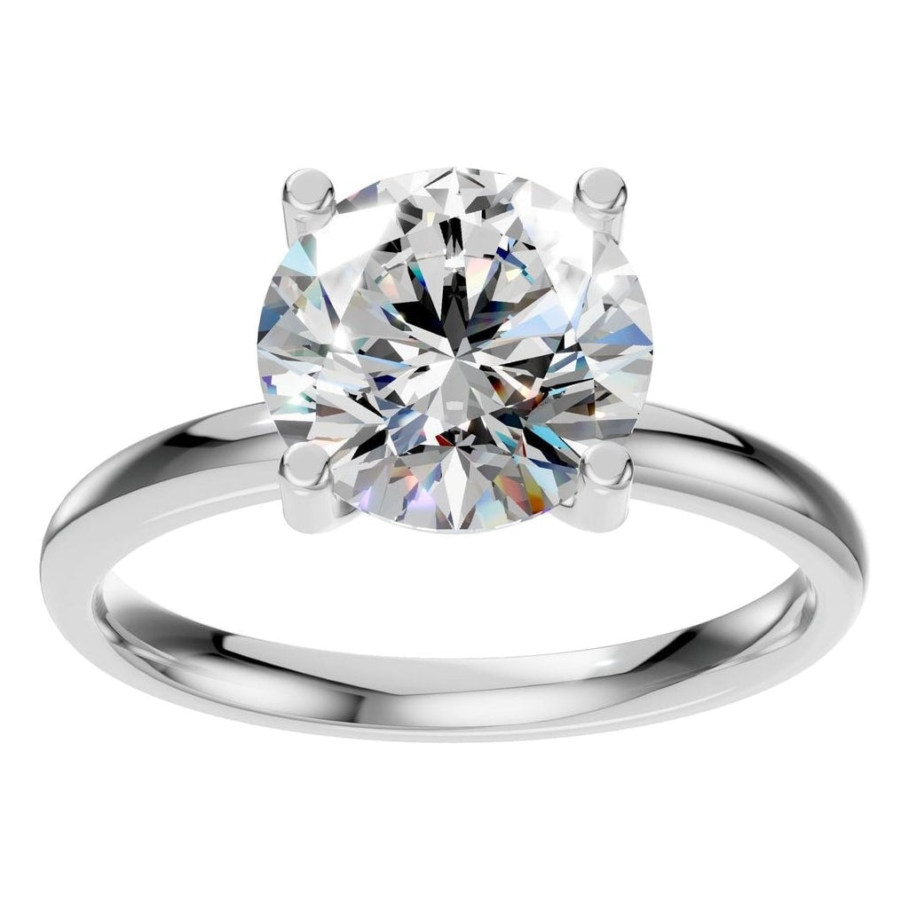 RI-1979 White Gold Ring SET - Front View