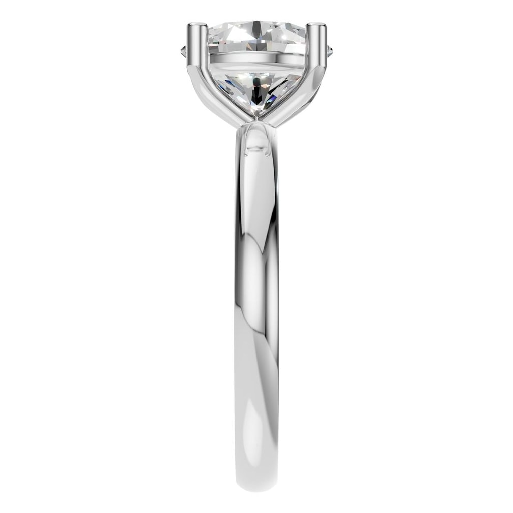 RI-1979 White Gold Ring SET - Side View