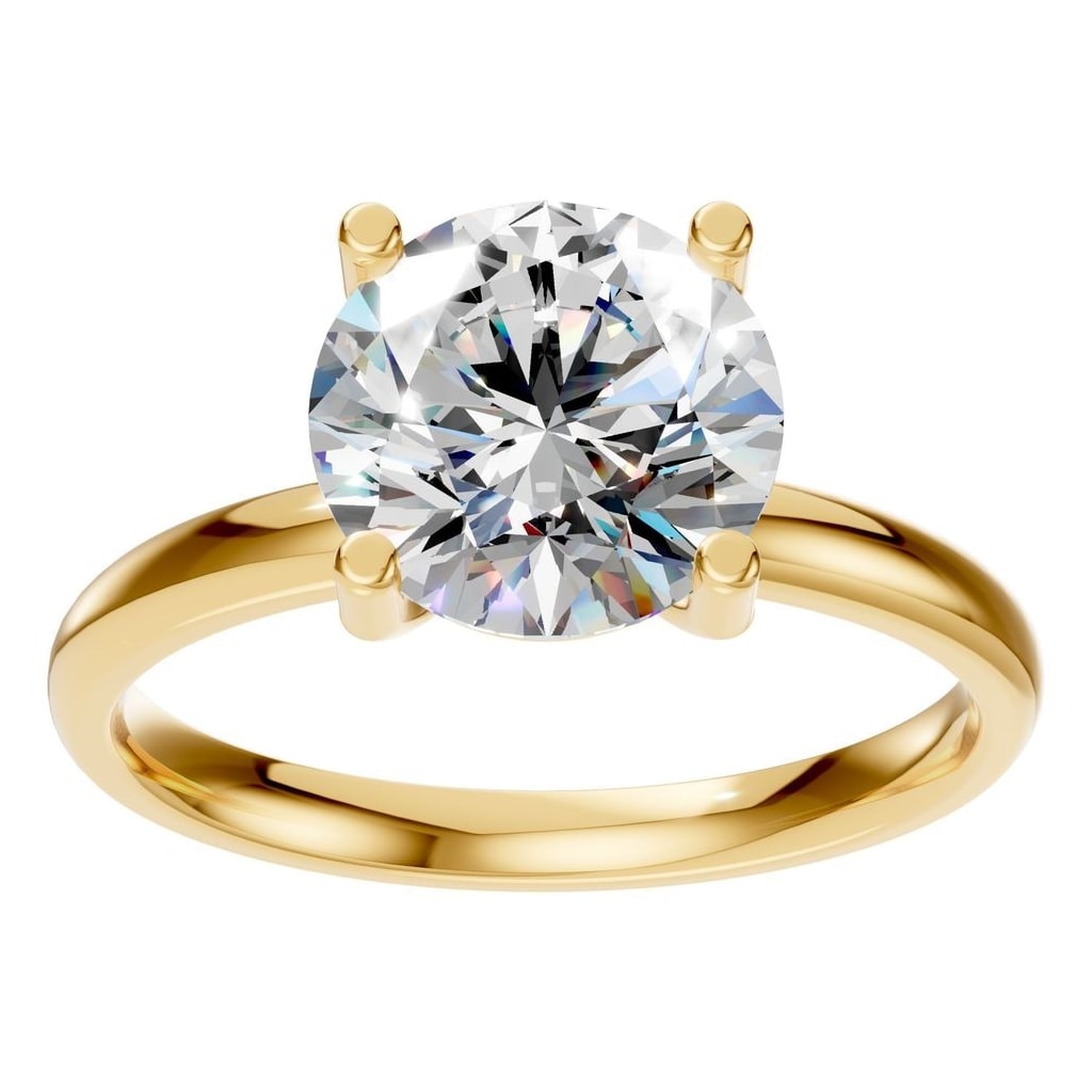 RI-1979 Yellow Gold Ring SET - Front View