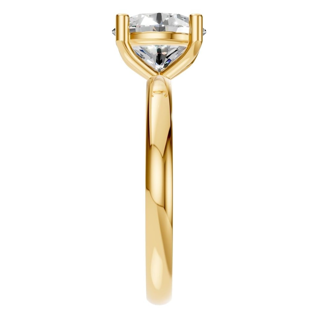 RI-1979 Yellow Gold Ring SET - Side View