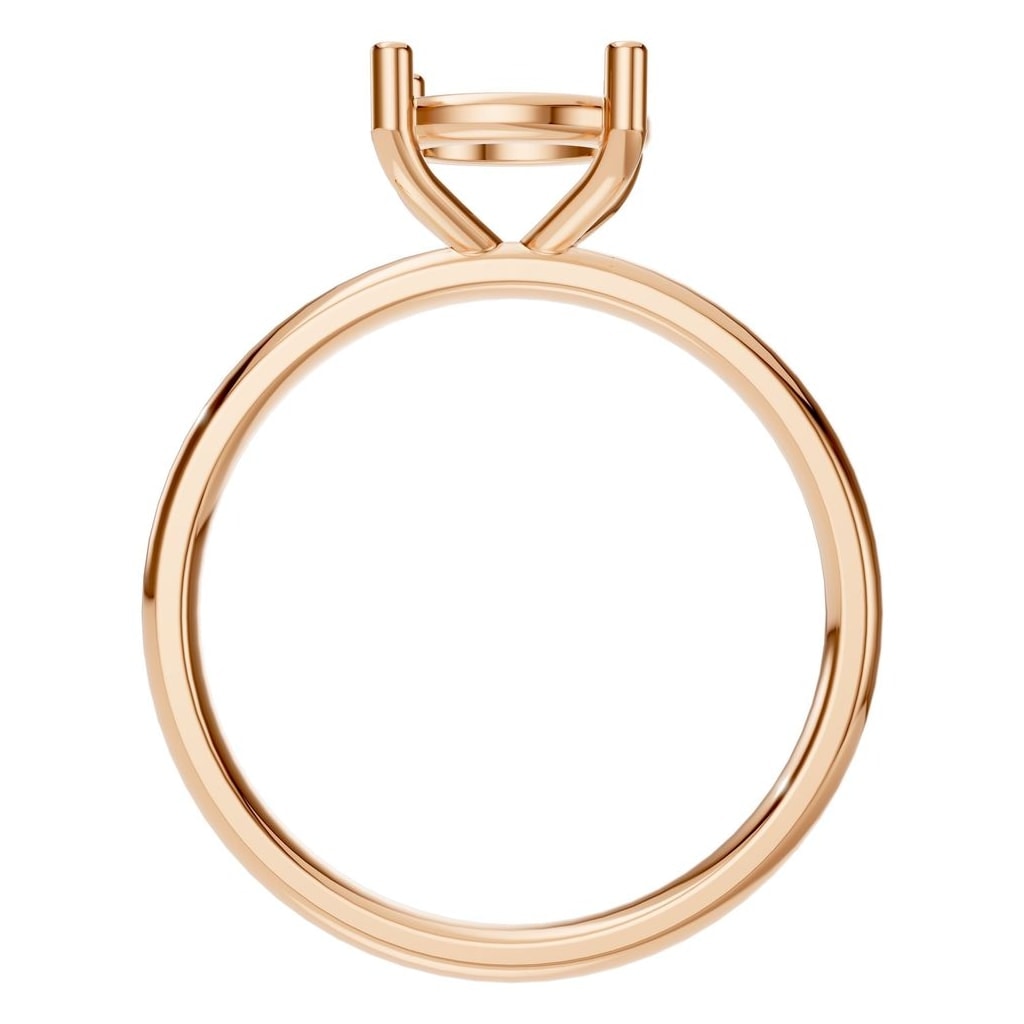 RI-1979 Rose Gold Ring UNSET - Top View