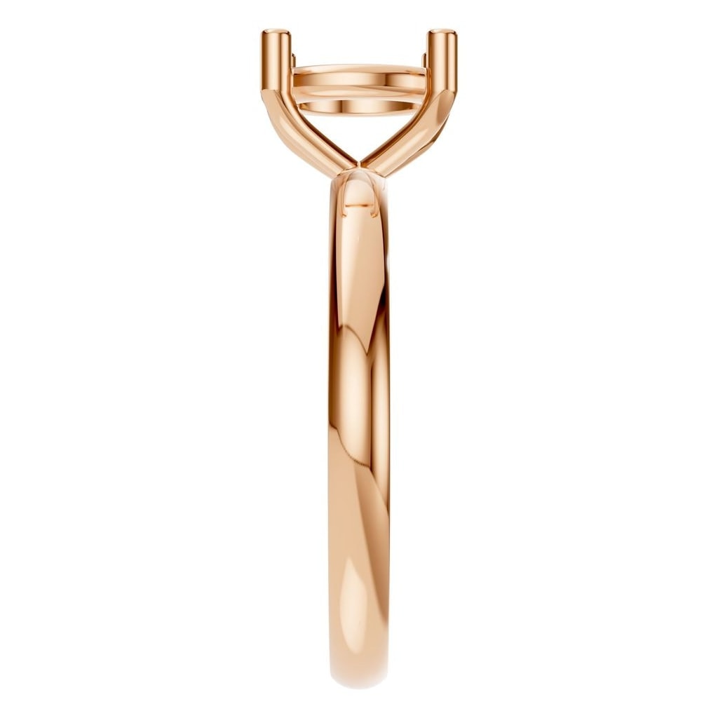 RI-1979 Rose Gold Ring UNSET - Side View