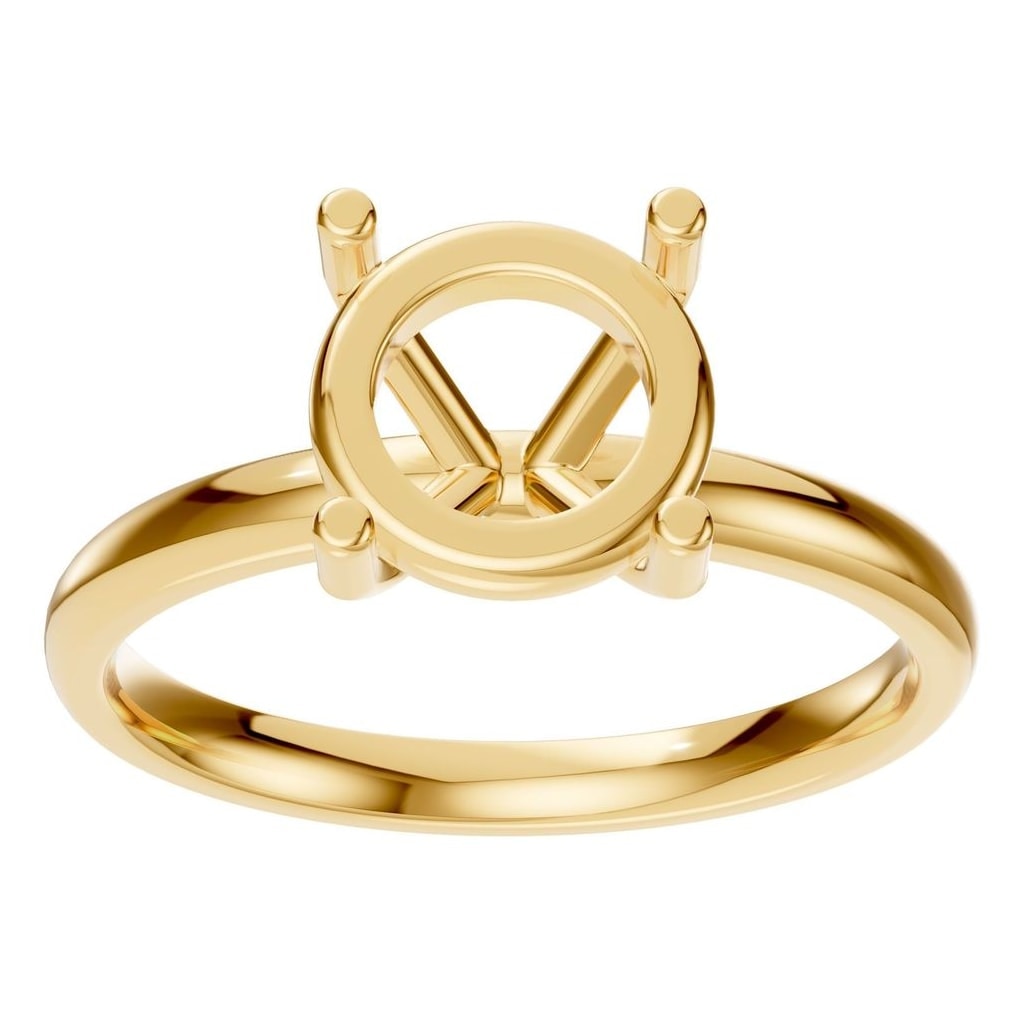 RI-1979 Yellow Gold Ring UNSET - Front View