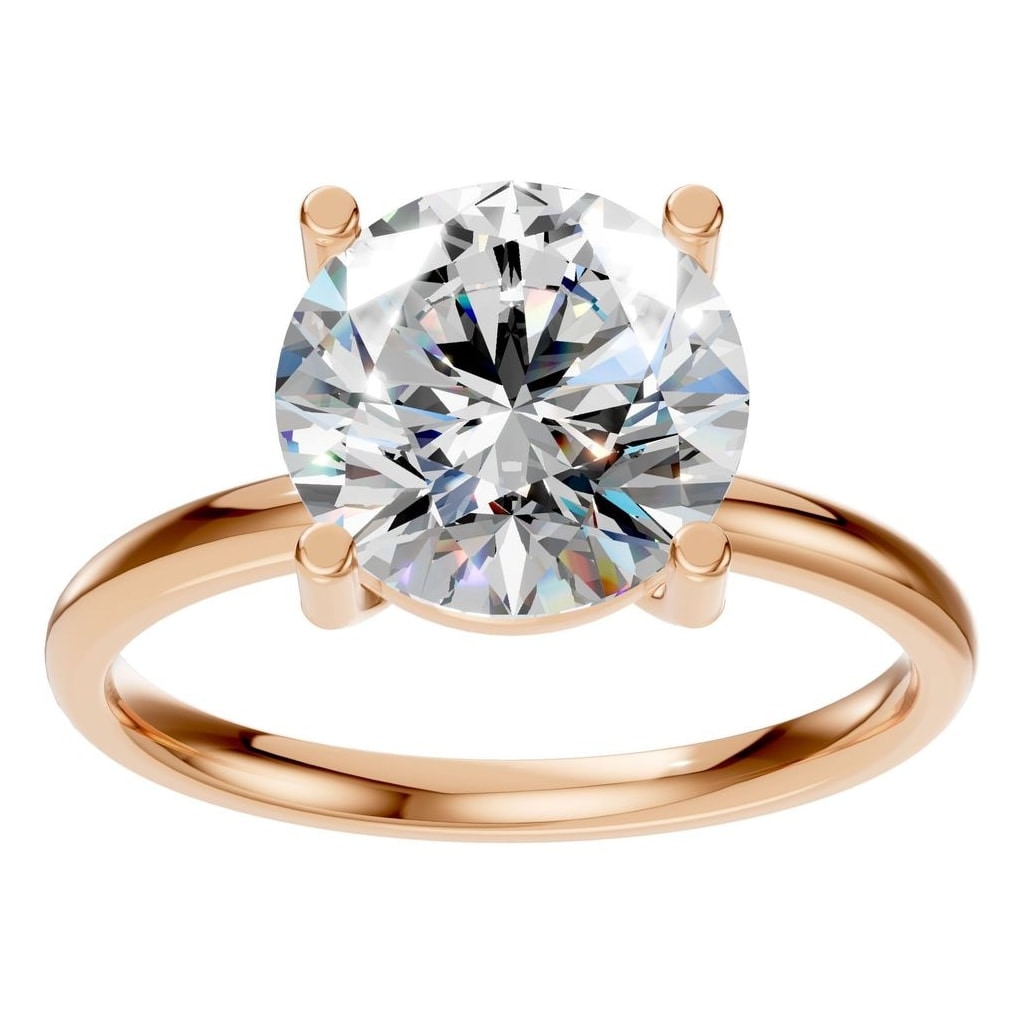 RI-1979 Rose Gold Ring SET - Front View