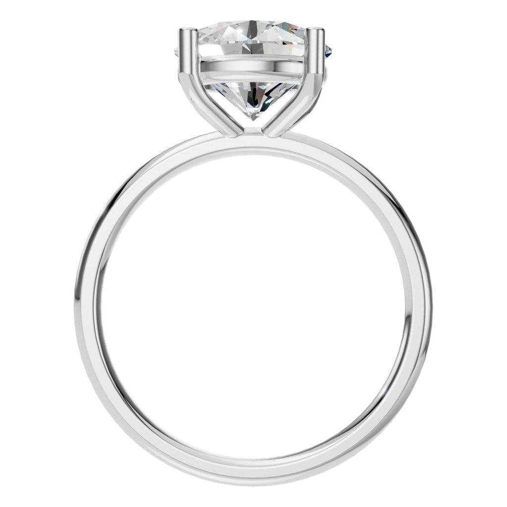 RI-1979 White Gold Ring SET - Top View