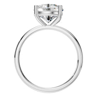 RI-1979 White Gold Ring SET - Top View