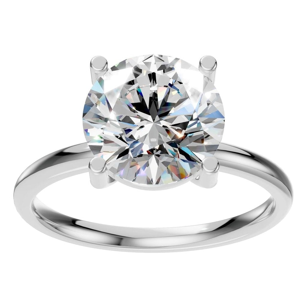 RI-1979 White Gold Ring SET - Front View