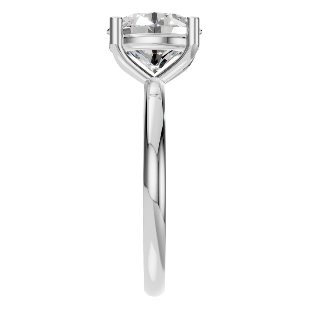 RI-1979 White Gold Ring SET - Side View