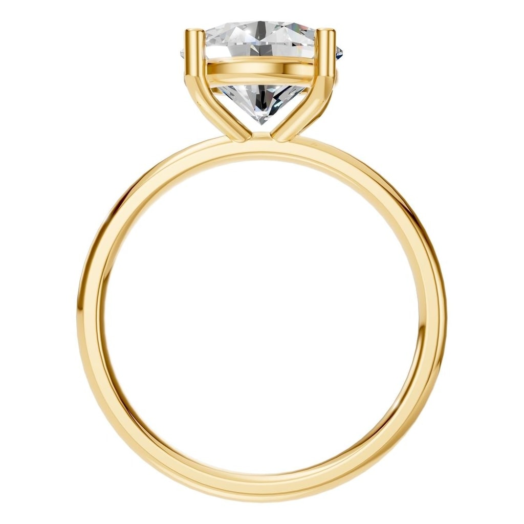 RI-1979 Yellow Gold Ring SET - Top View