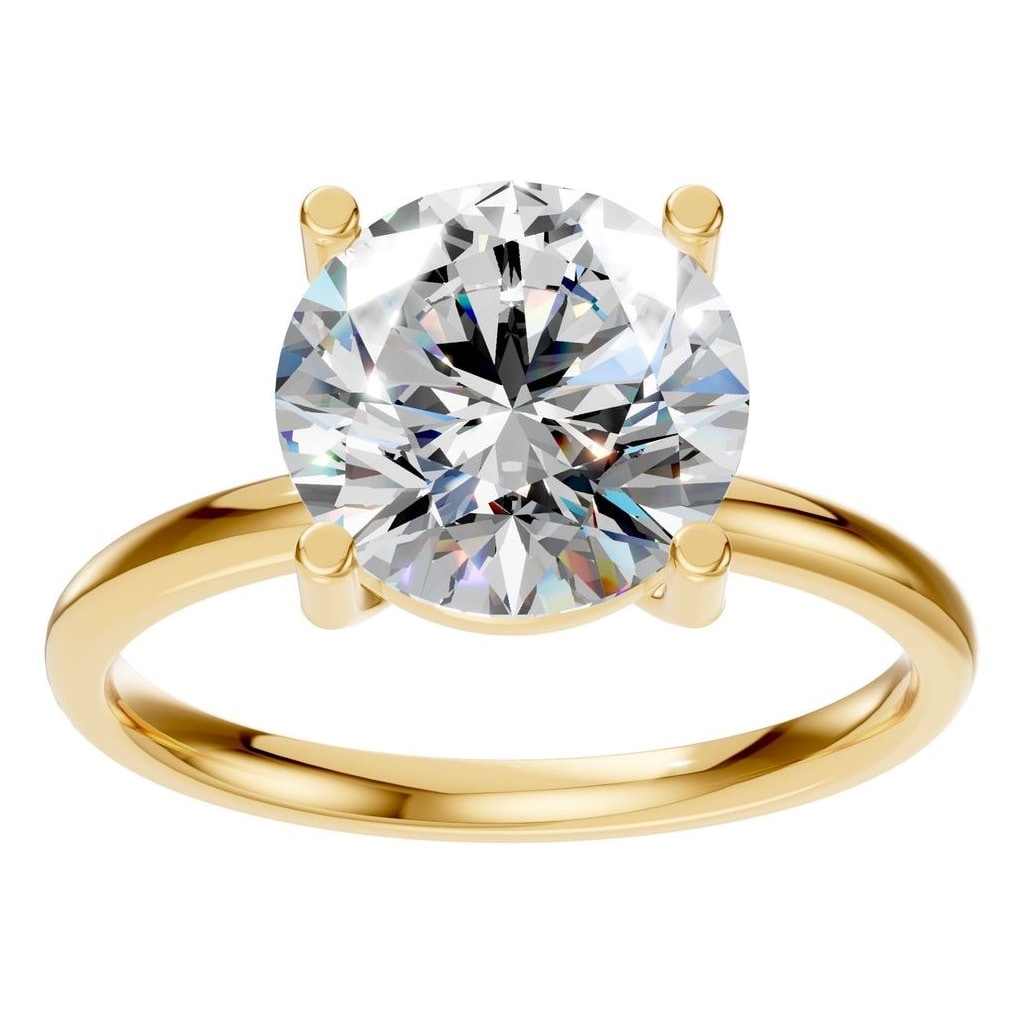 RI-1979 Yellow Gold Ring SET - Front View