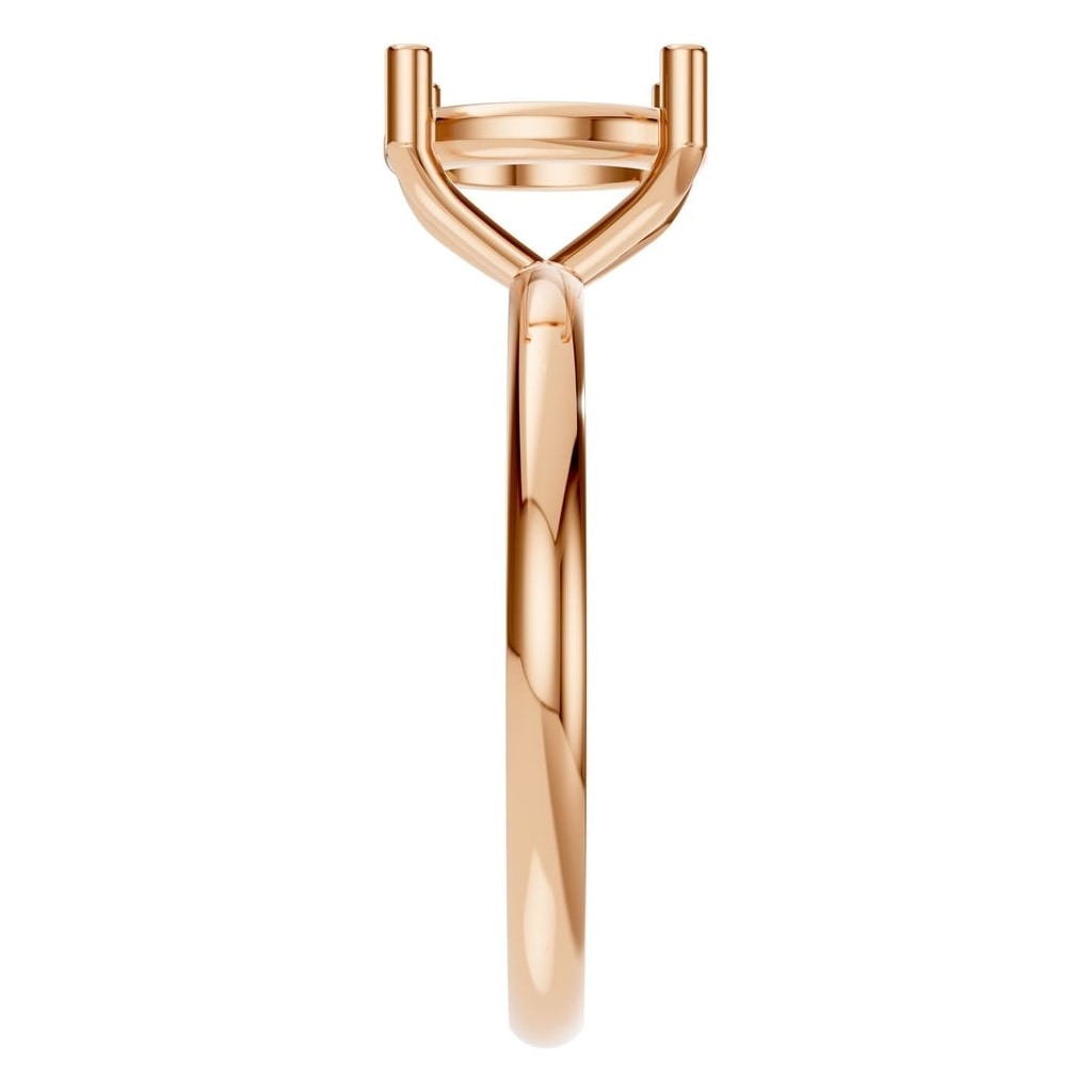 RI-1979 Rose Gold Ring UNSET - Side View