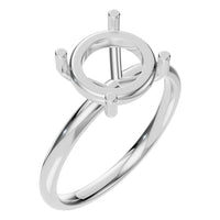 RI-1979 White Gold Ring UNSET - Main View