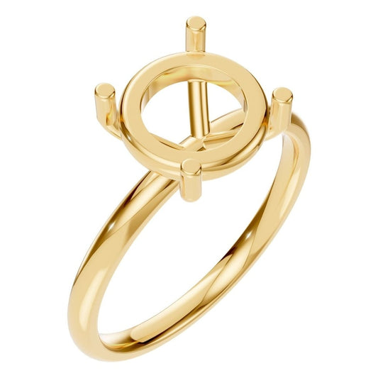 RI-1979 Yellow Gold Ring UNSET - Main View