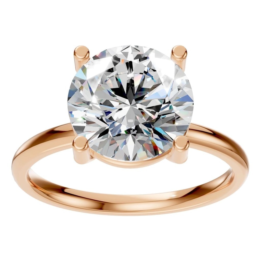 RI-1979 Rose Gold Ring SET - Front View