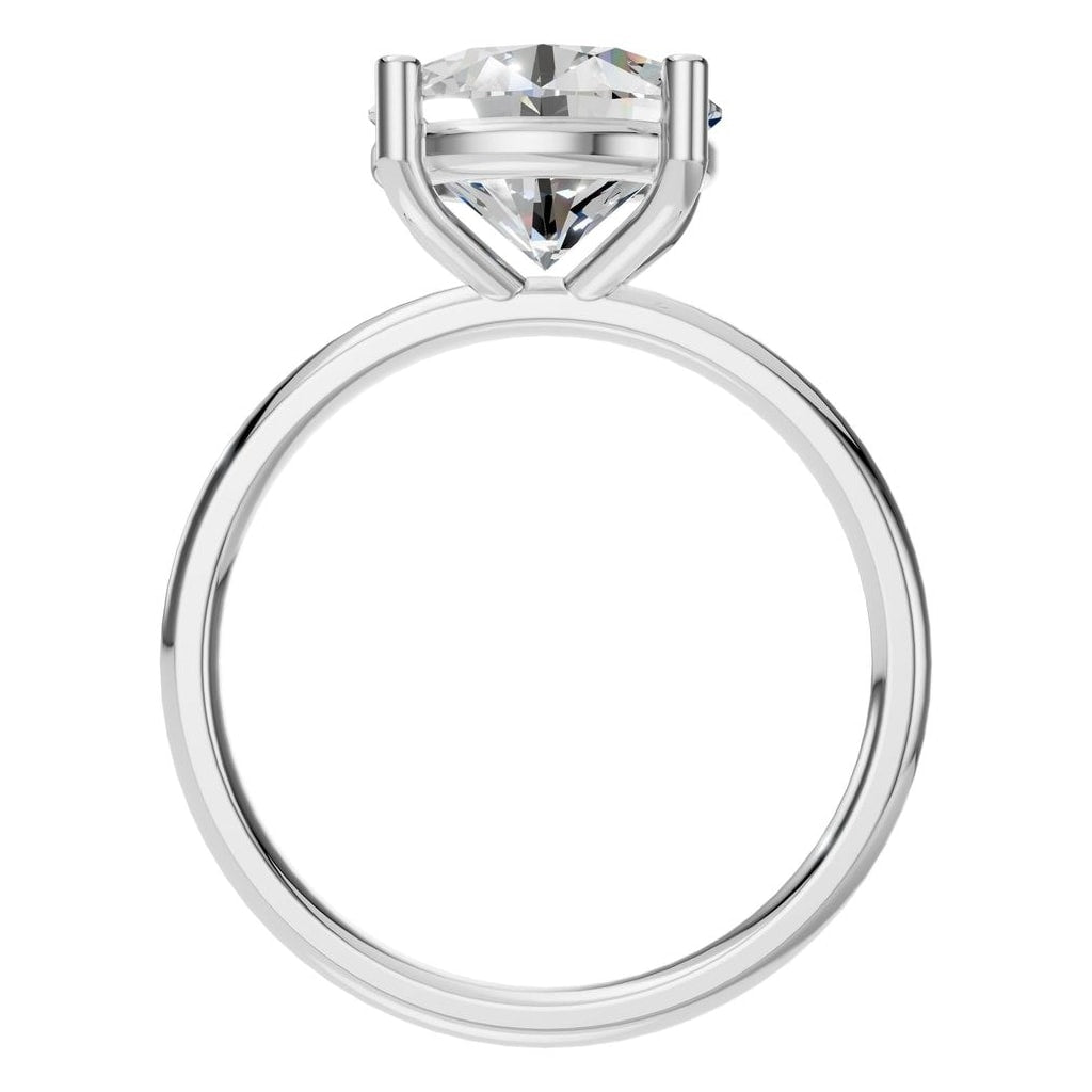 RI-1979 White Gold Ring SET - Top View