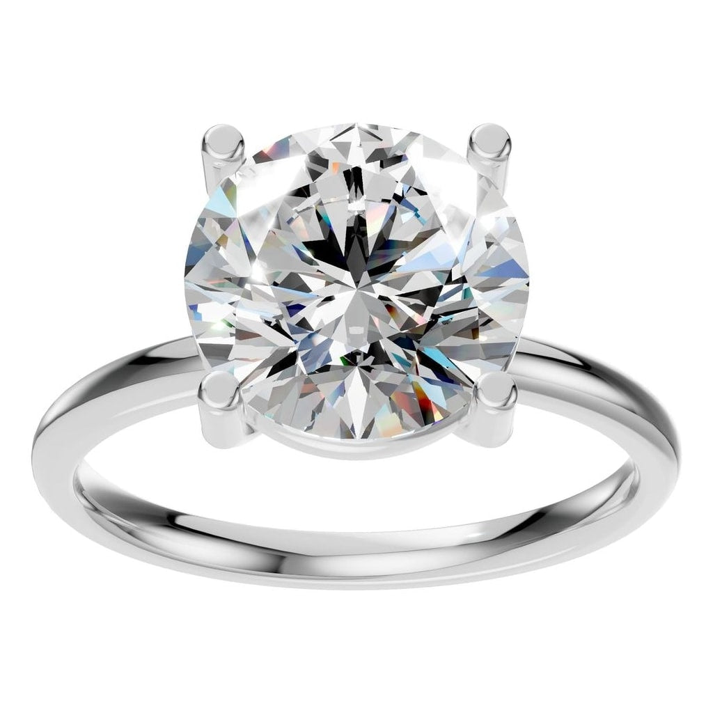 RI-1979 White Gold Ring SET - Front View