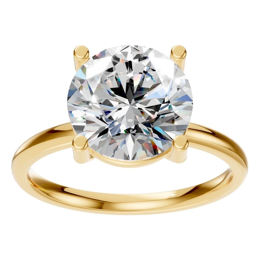 RI-1979 Yellow Gold Ring SET - Front View