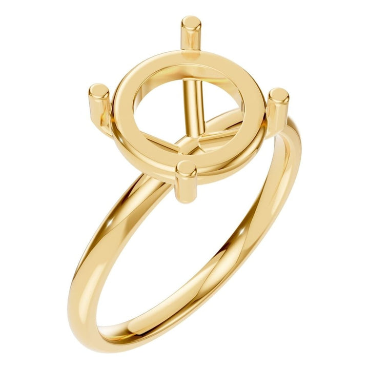 Solitaire Ring Mounting - Round 9mm