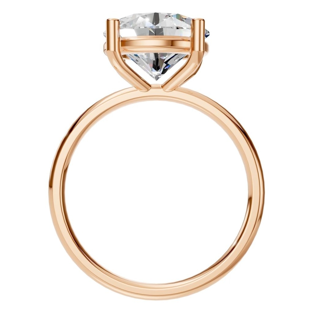 RI-1979 Rose Gold Ring SET - Top View