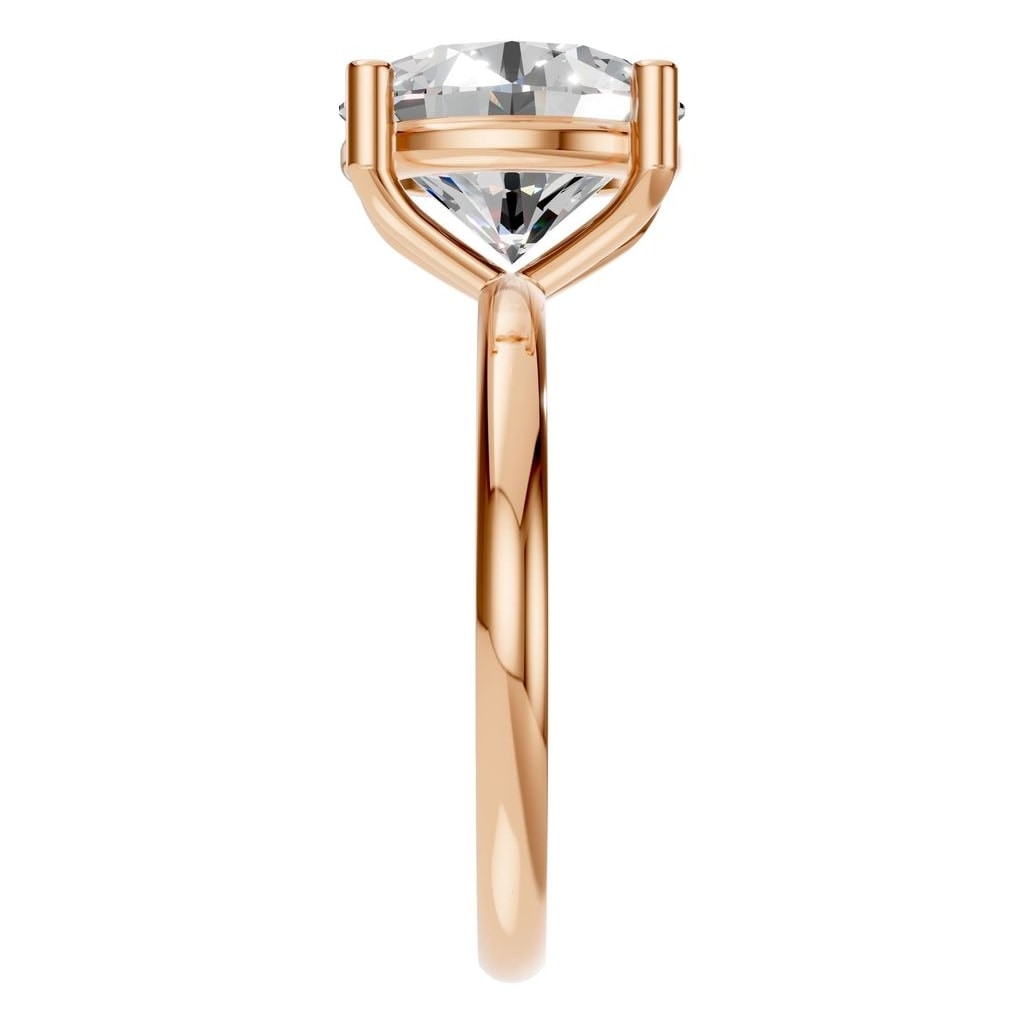 RI-1979 Rose Gold Ring SET - Side View