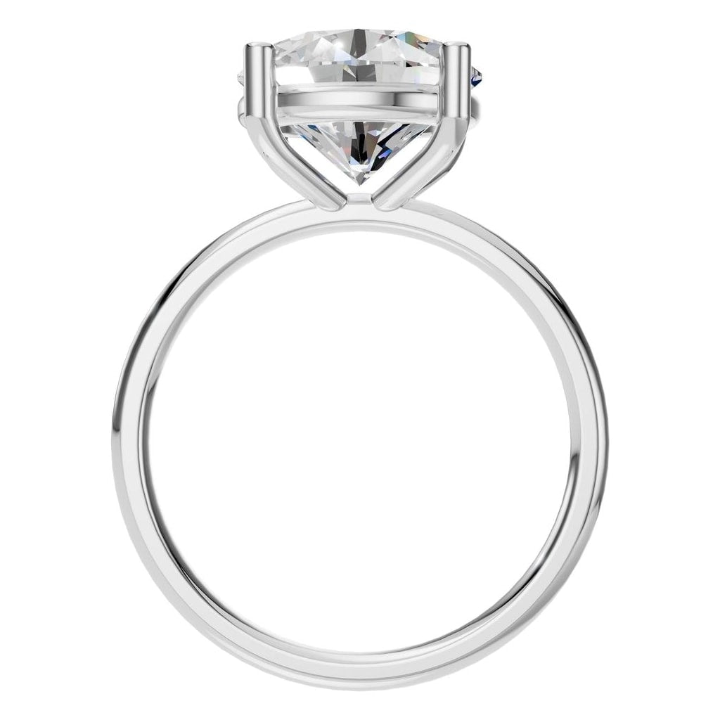 RI-1979 White Gold Ring SET - Top View