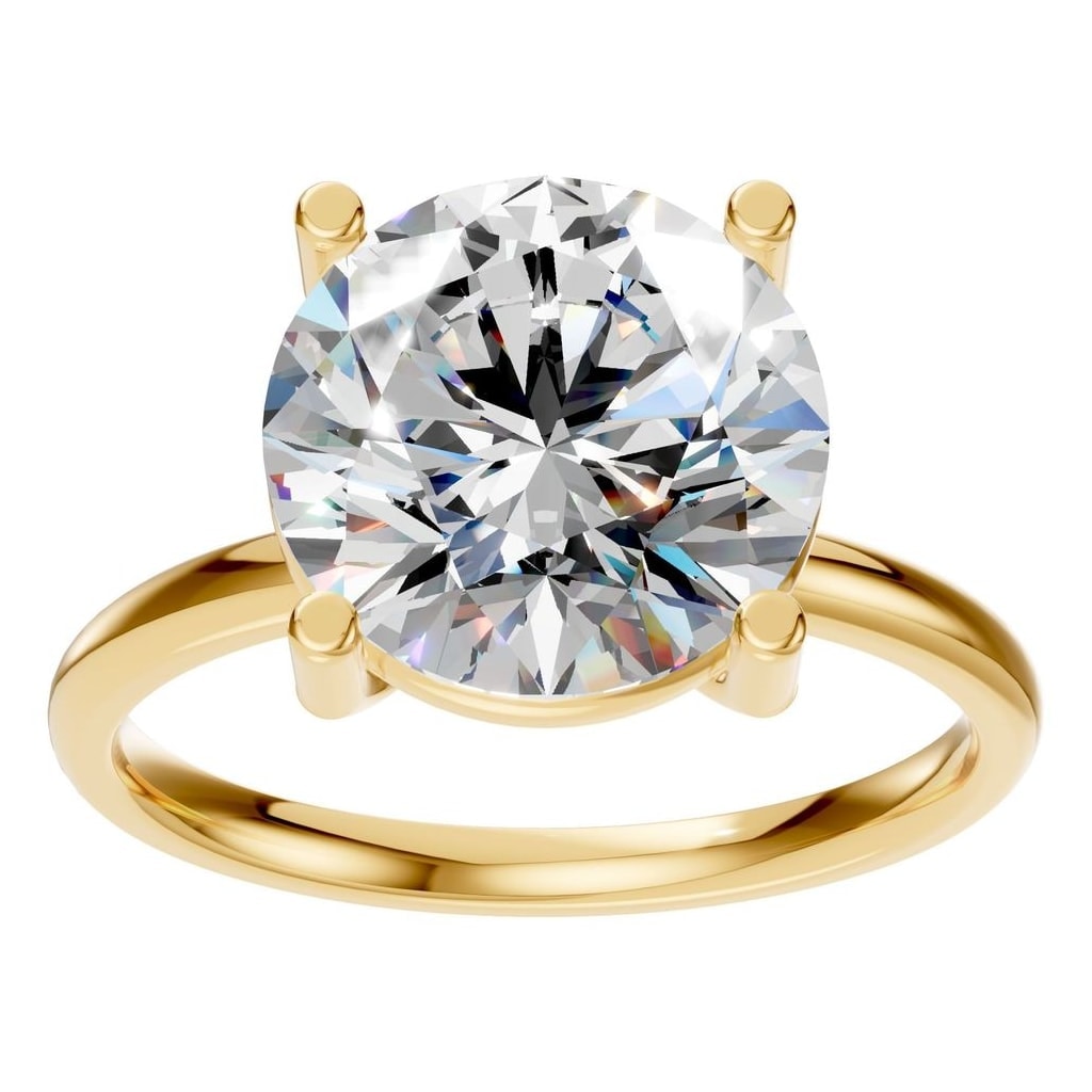 RI-1979 Yellow Gold Ring SET - Front View