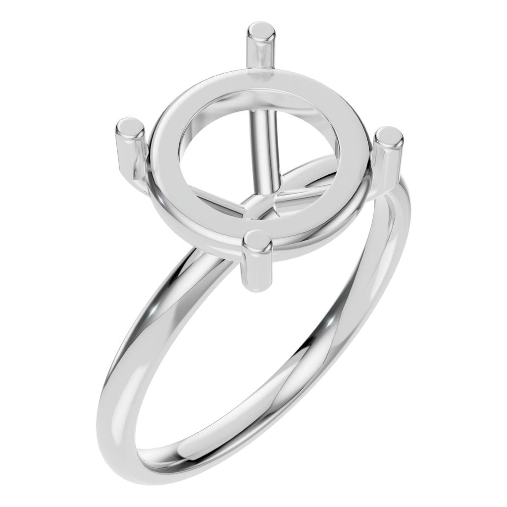 RI-1979 White Gold Ring UNSET - Main View