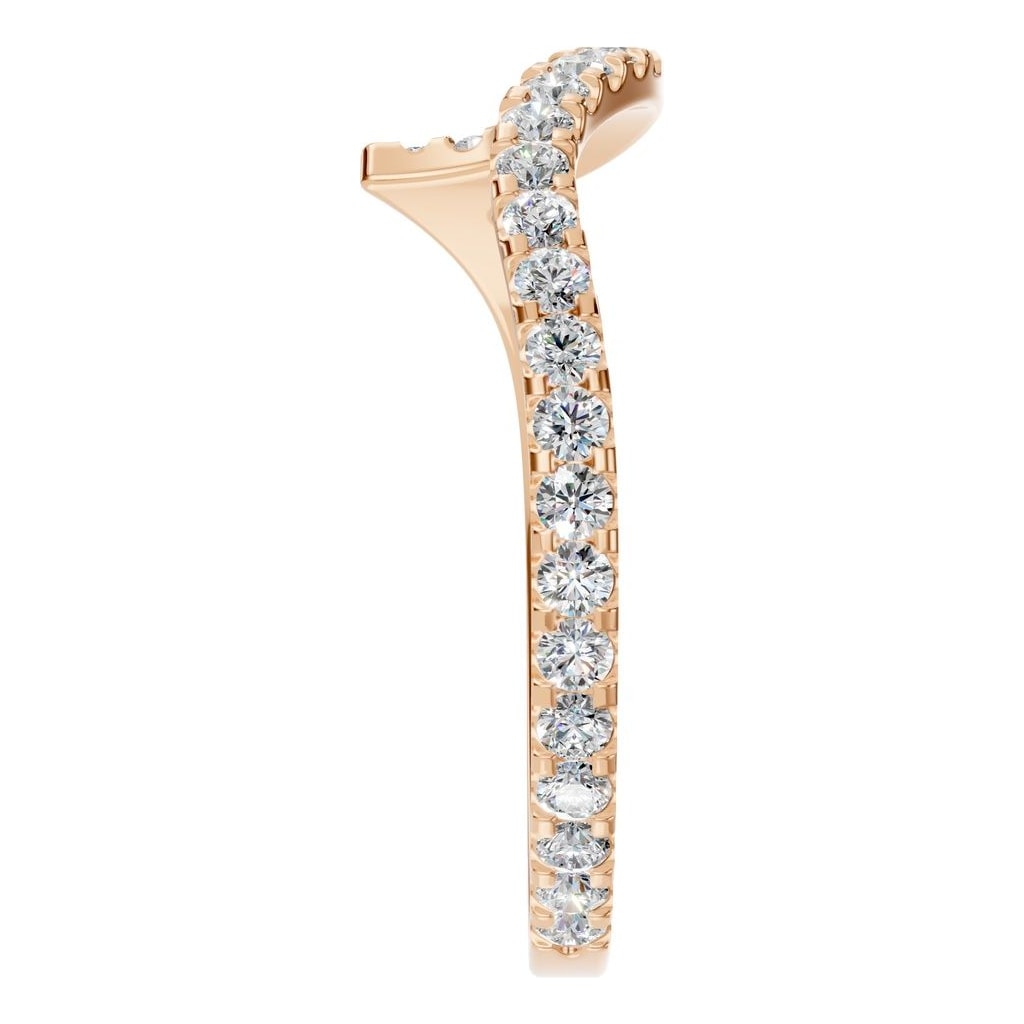 RI-2055 Rose Gold Ring SET - Side View