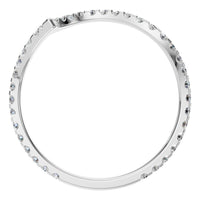 RI-2055 White Gold Ring SET - Top View