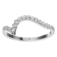 RI-2055 White Gold Ring SET - Front View