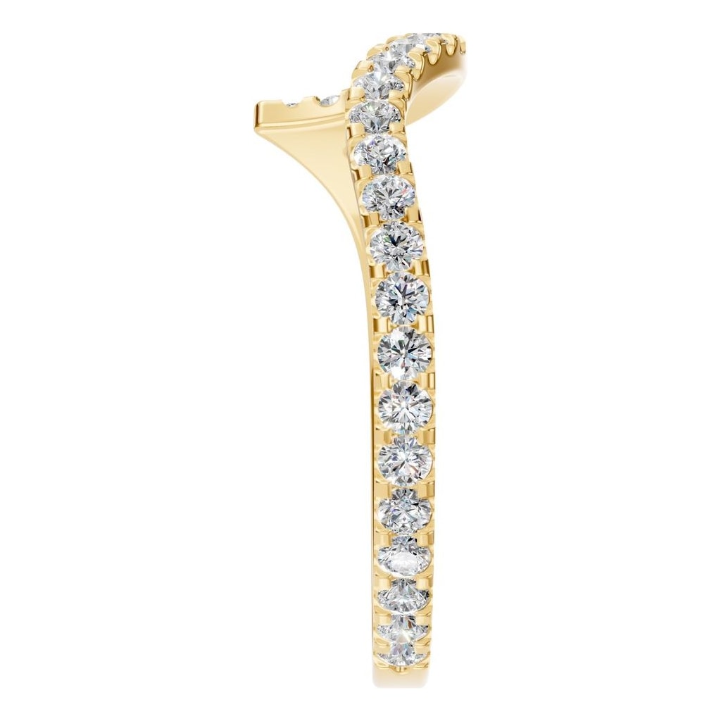 RI-2055 Yellow Gold Ring SET - Side View