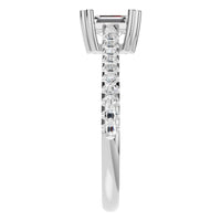 RI-2104 White Gold Ring SET - Side View