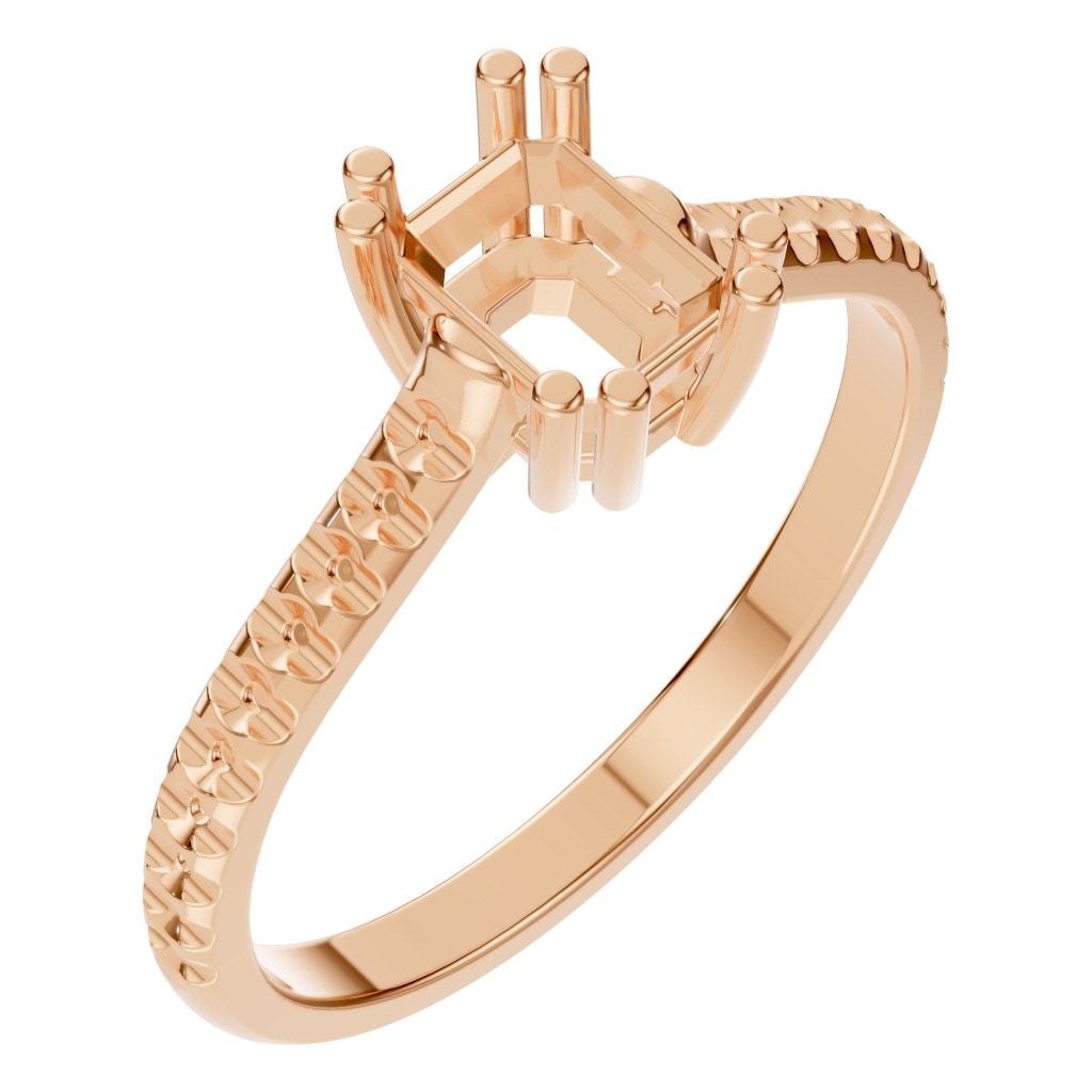 RI-2104 Rose Gold Ring UNSET - Main View