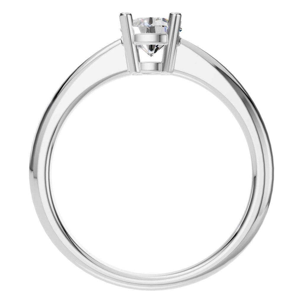 RI-2234 White Gold Ring SET - Top View