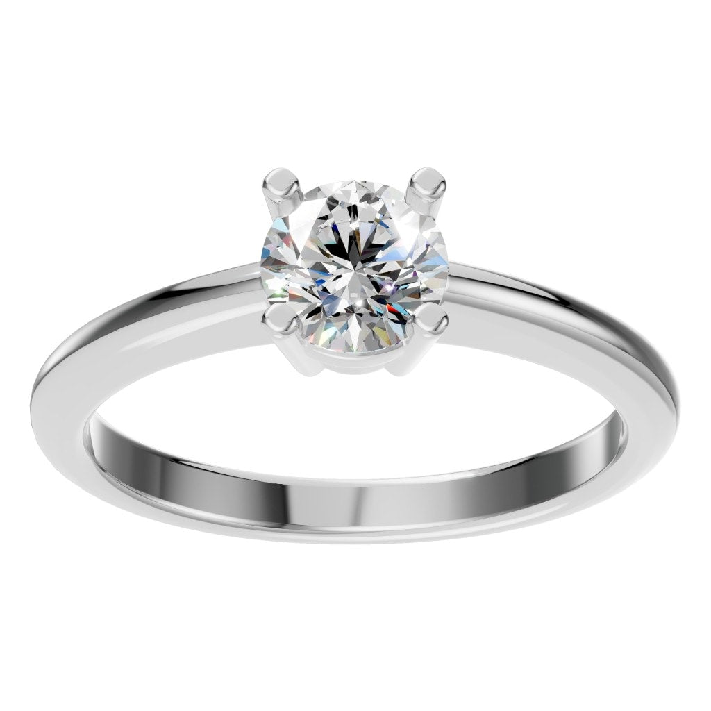 RI-2234 White Gold Ring SET - Front View