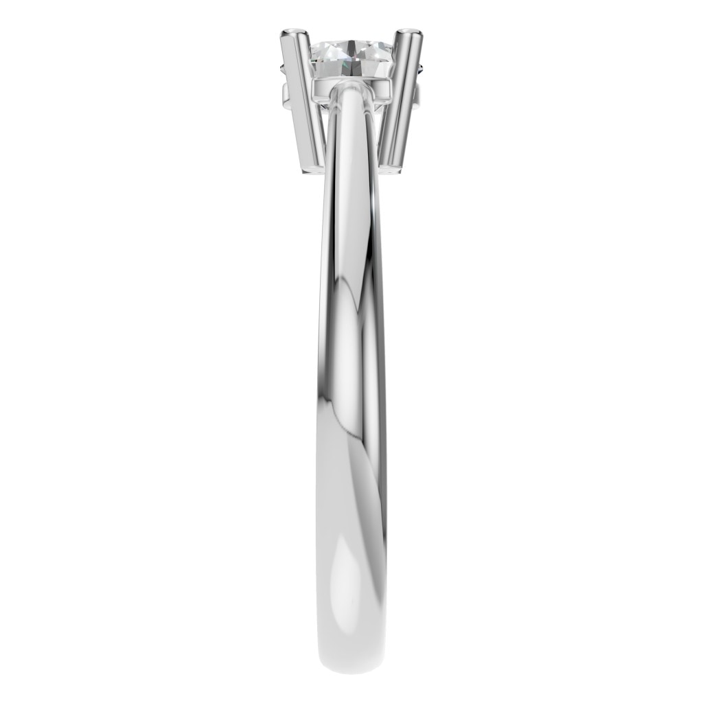 RI-2234 White Gold Ring SET - Side View