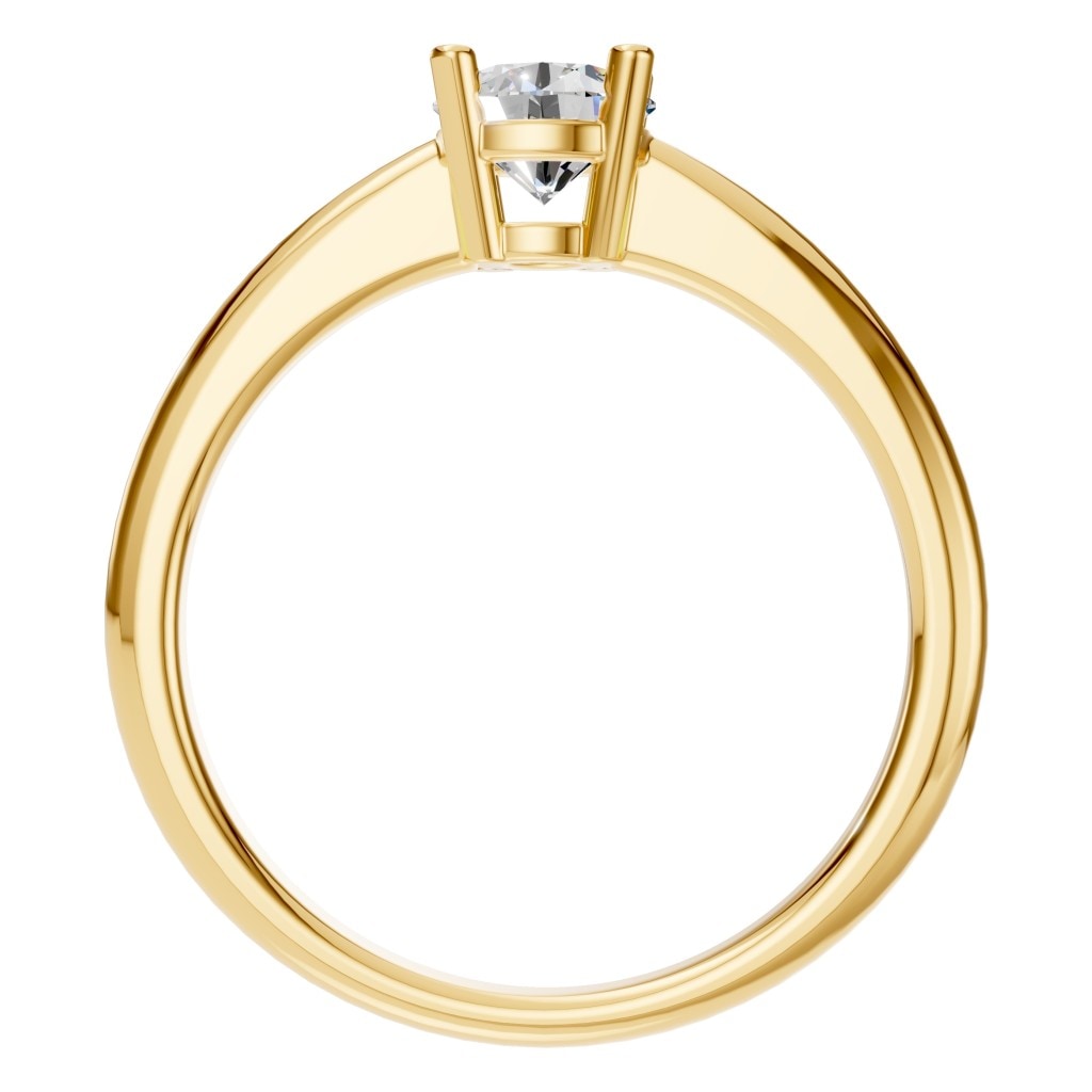 RI-2234 Yellow Gold Ring SET - Top View